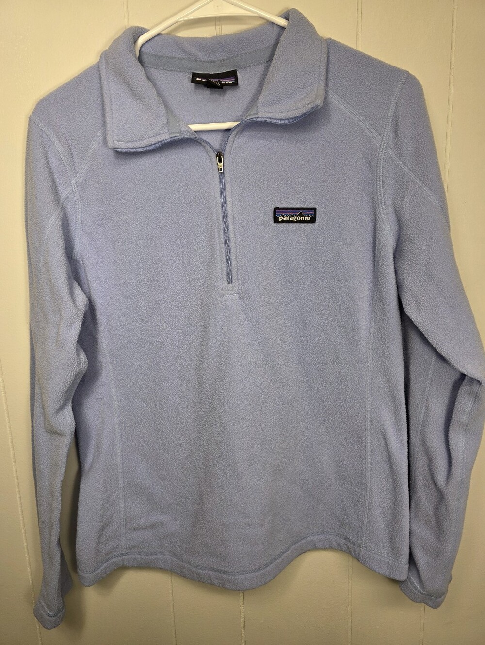 Patagonia Men’s Light Blue Half-Zip Fleece Pullover